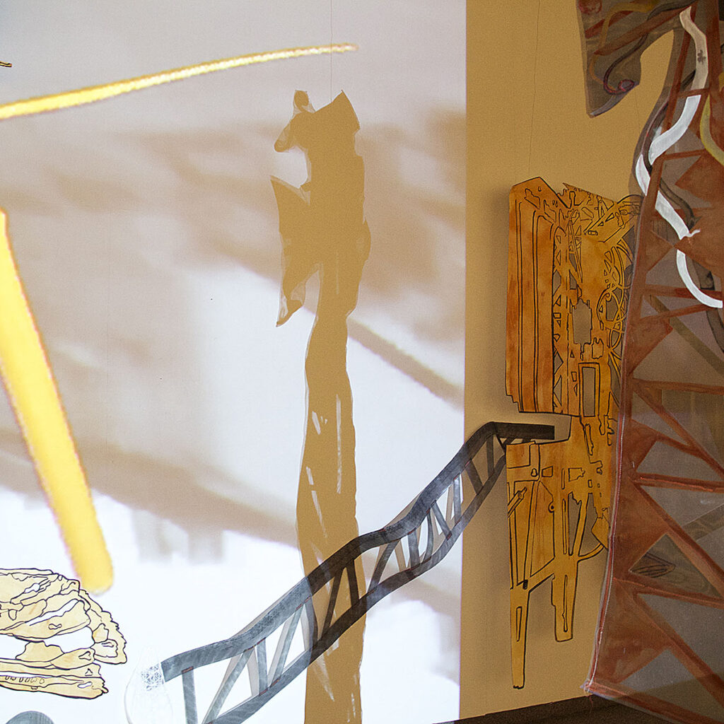 Subrural, detail, 2013, mixed media