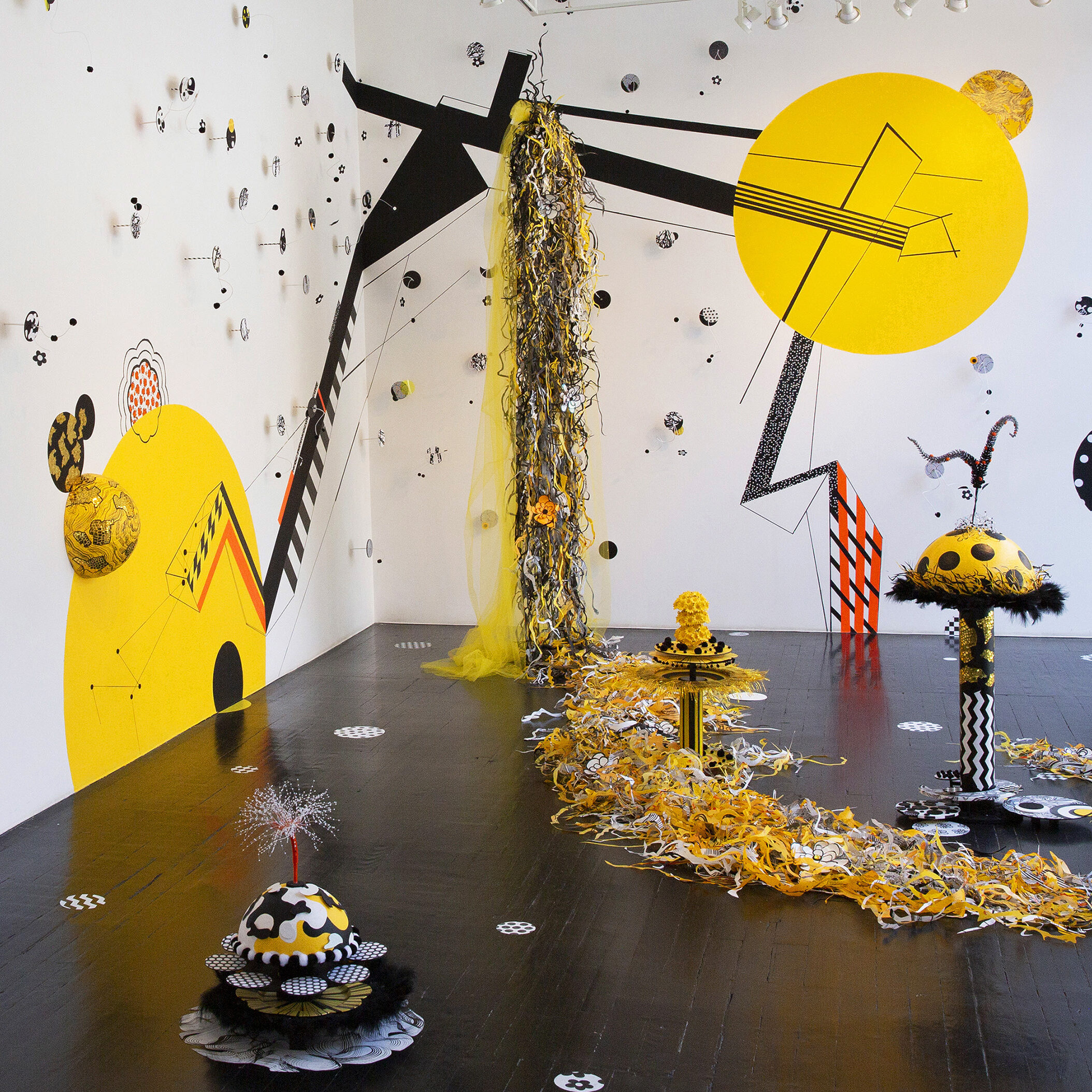 Divine Connections, installation view, 2019, mixed media